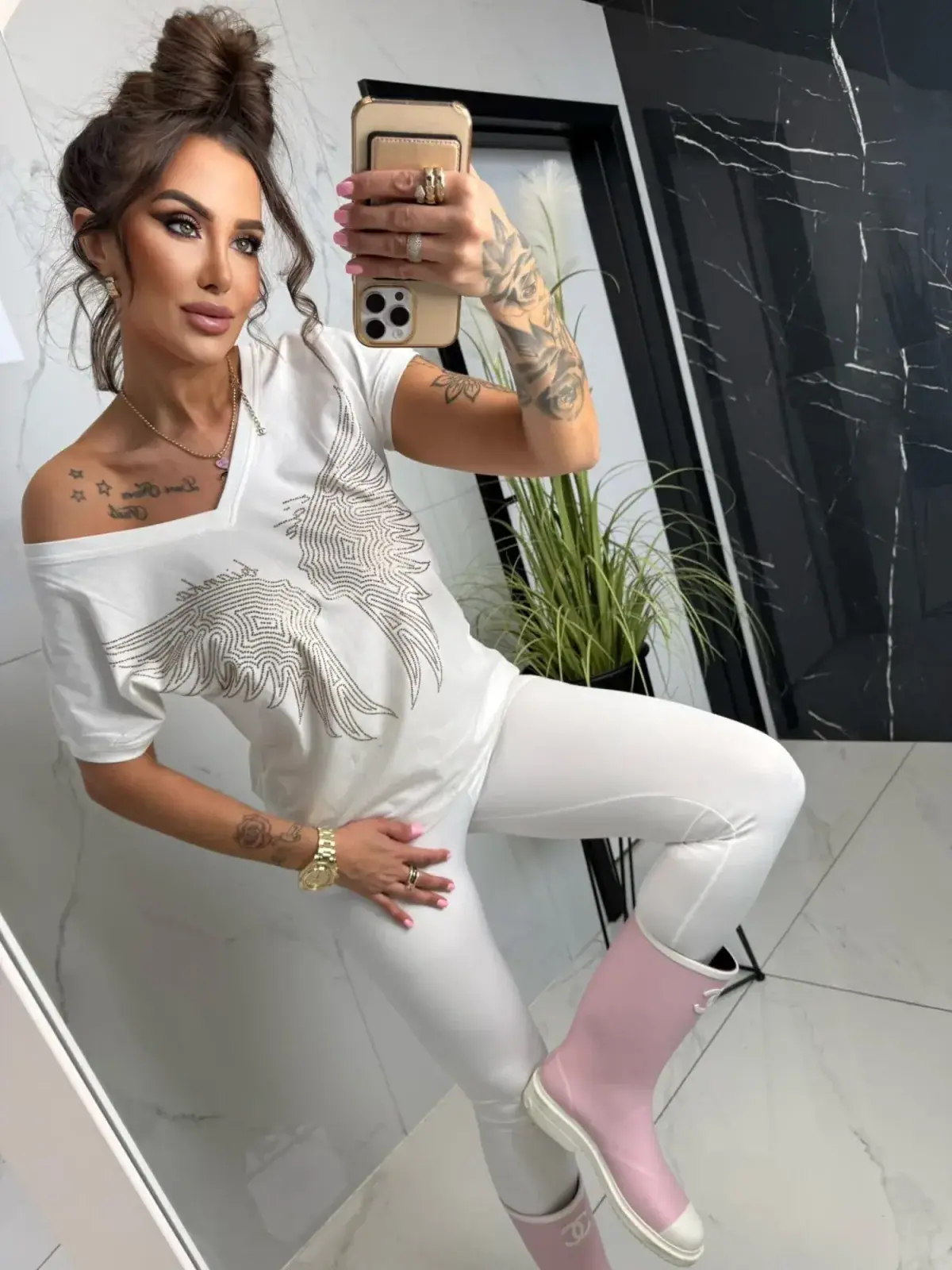 Bluzka Lola Bianka tshirt biały – miniatura 10 z 11