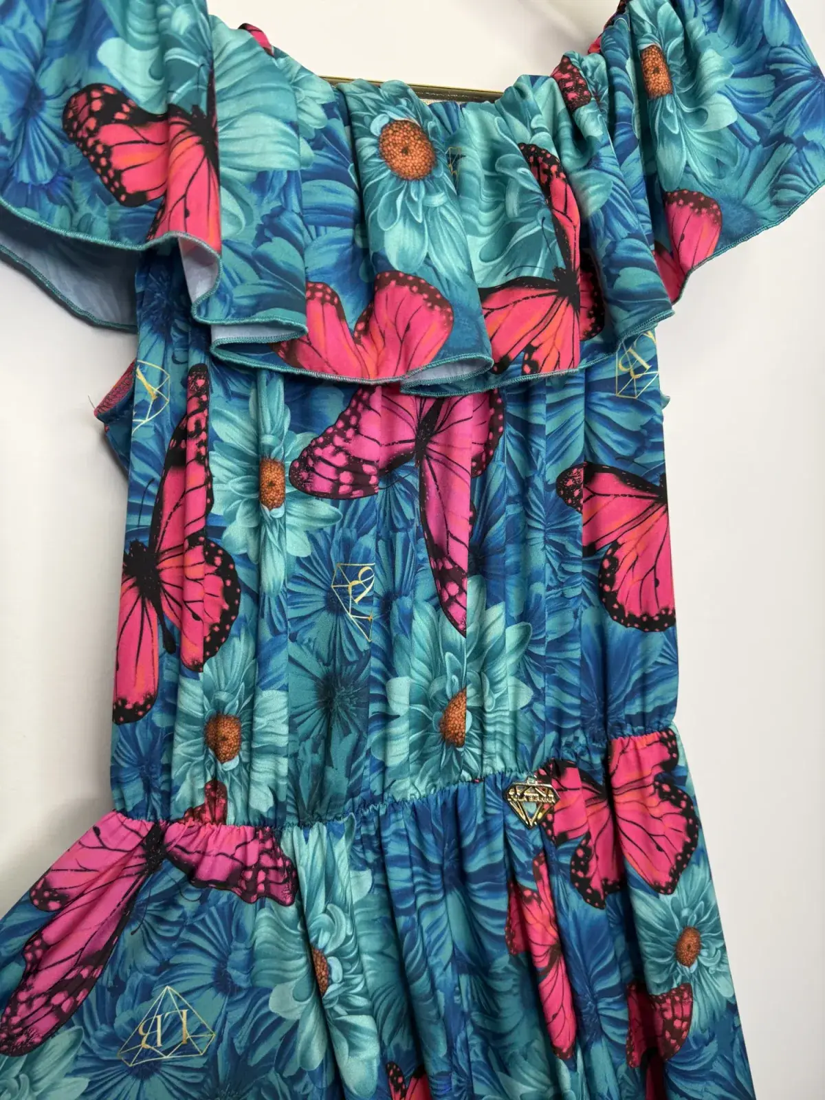 Sukienka Lola Bianka hiszpanka maxi motyle SALE – miniatura 9 z 14