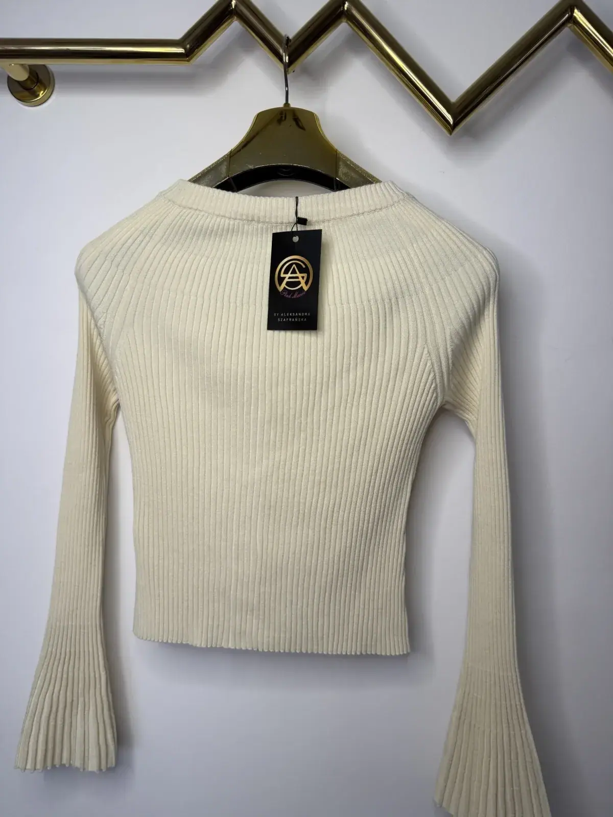 Sweter Pink Mania kremowy – miniatura 12 z 12