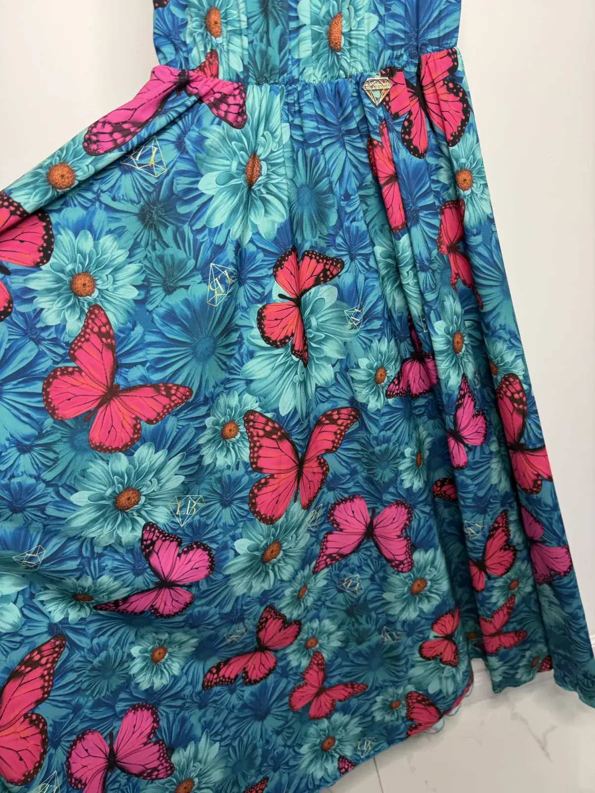 Sukienka Lola Bianka hiszpanka maxi motyle SALE – miniatura 10 z 14