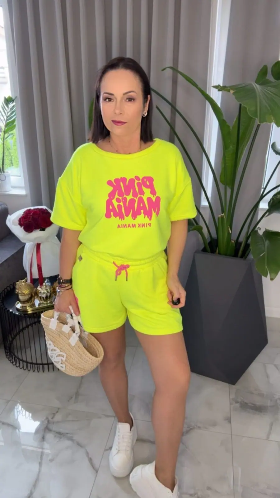 Komplet letni neonowy Pink Mania Lola Bianka – miniatura 4 z 11