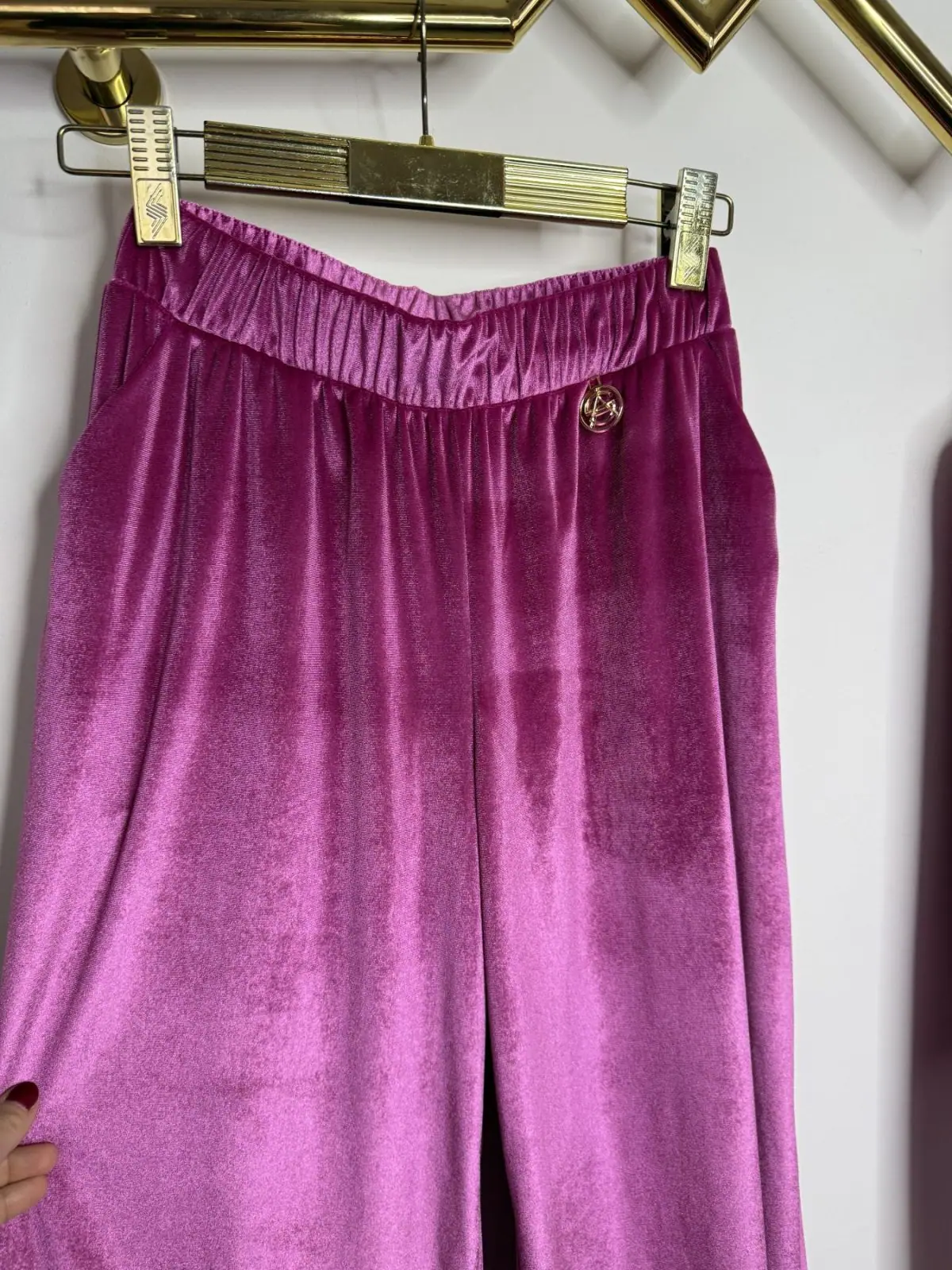 Dres Pink Mania welurowy różowy – miniatura 11 z 12