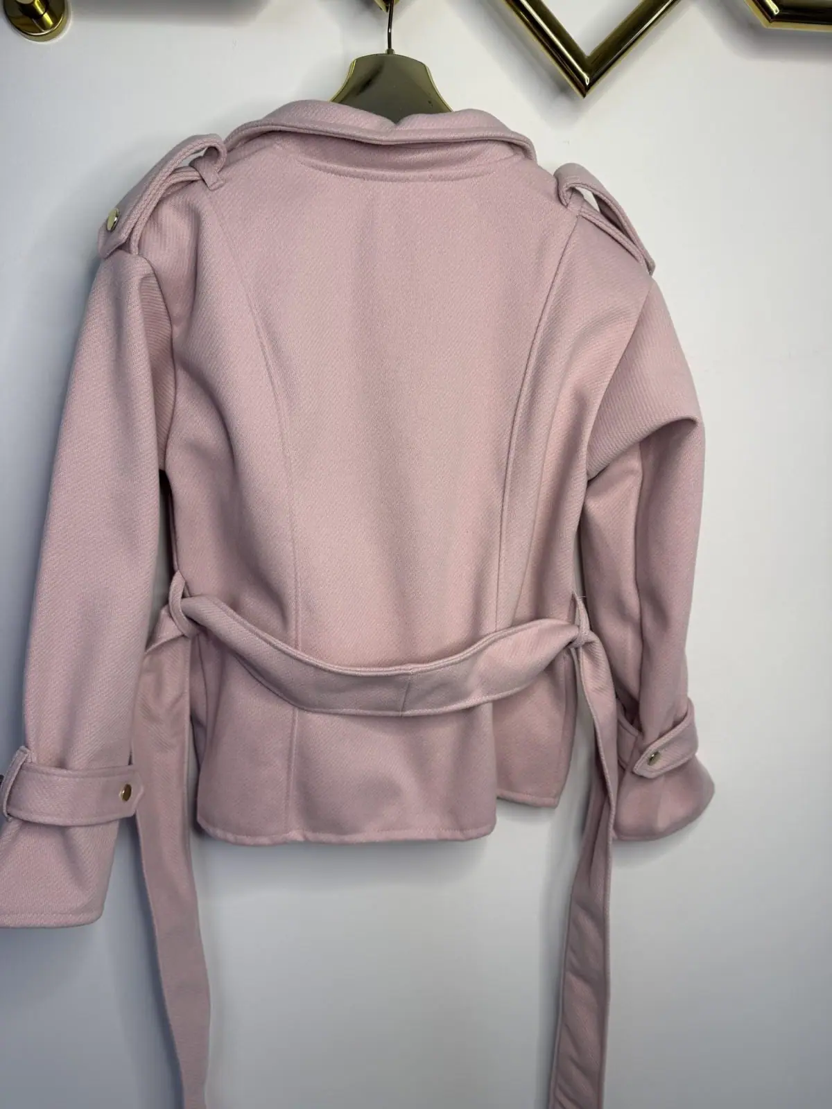 Płaszcz Pink Mania elegancki różowy – miniatura 11 z 13