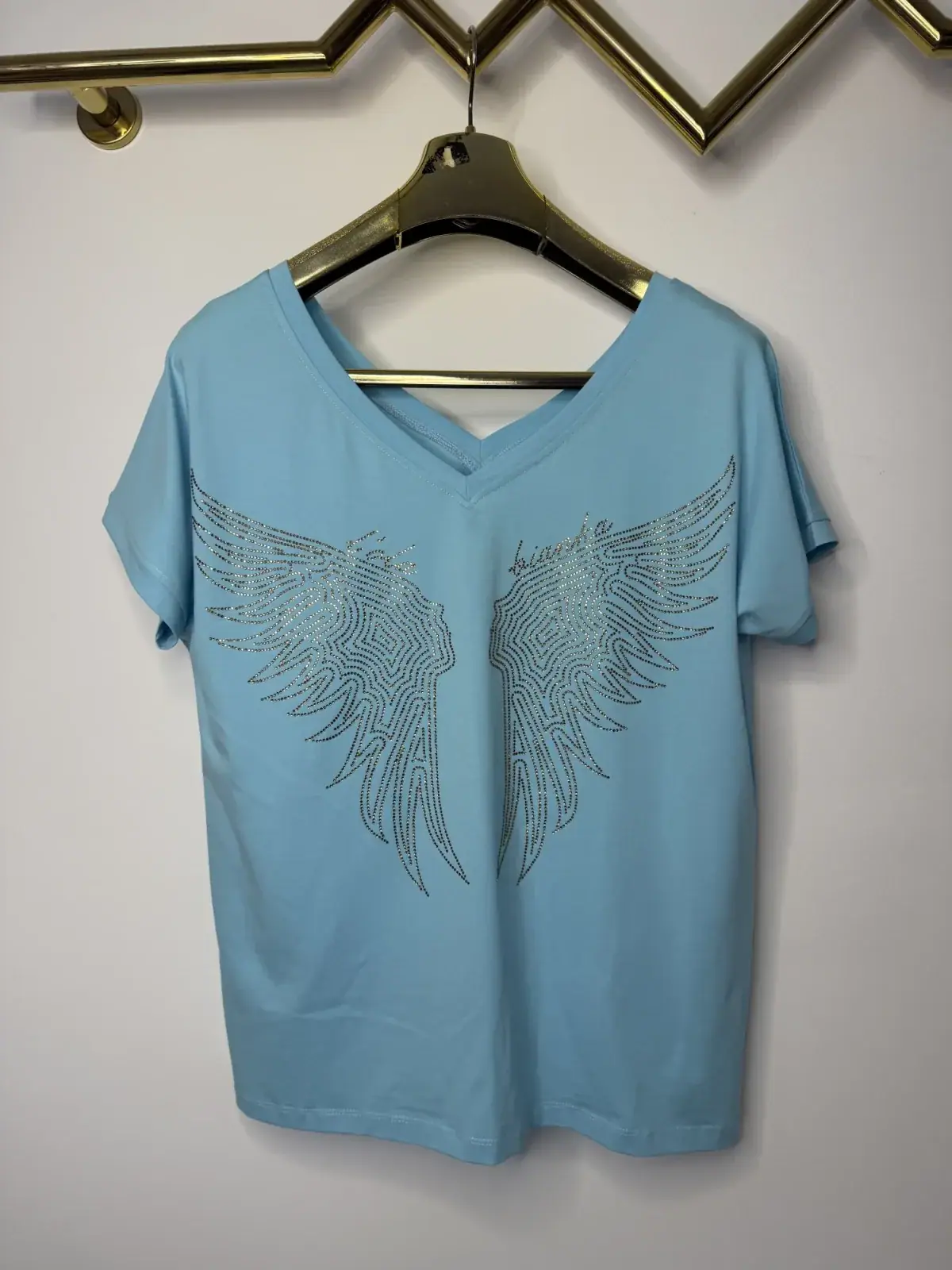 Bluzka Lola Bianka tshirt niebieski – miniatura 7 z 10
