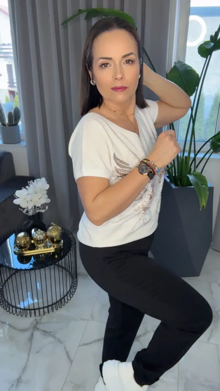 Spodnie Lola Bianka dresowe czarne – miniatura 2 z 8
