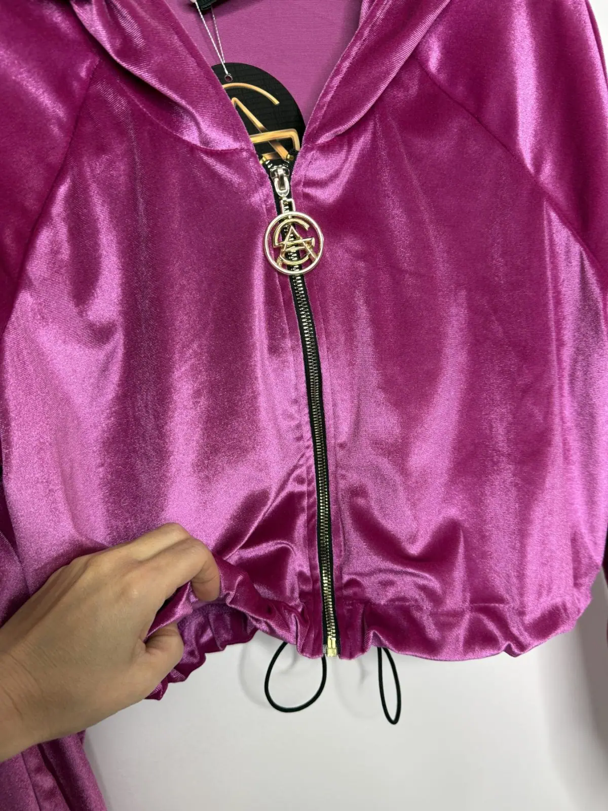 Dres Pink Mania welurowy różowy – miniatura 12 z 12