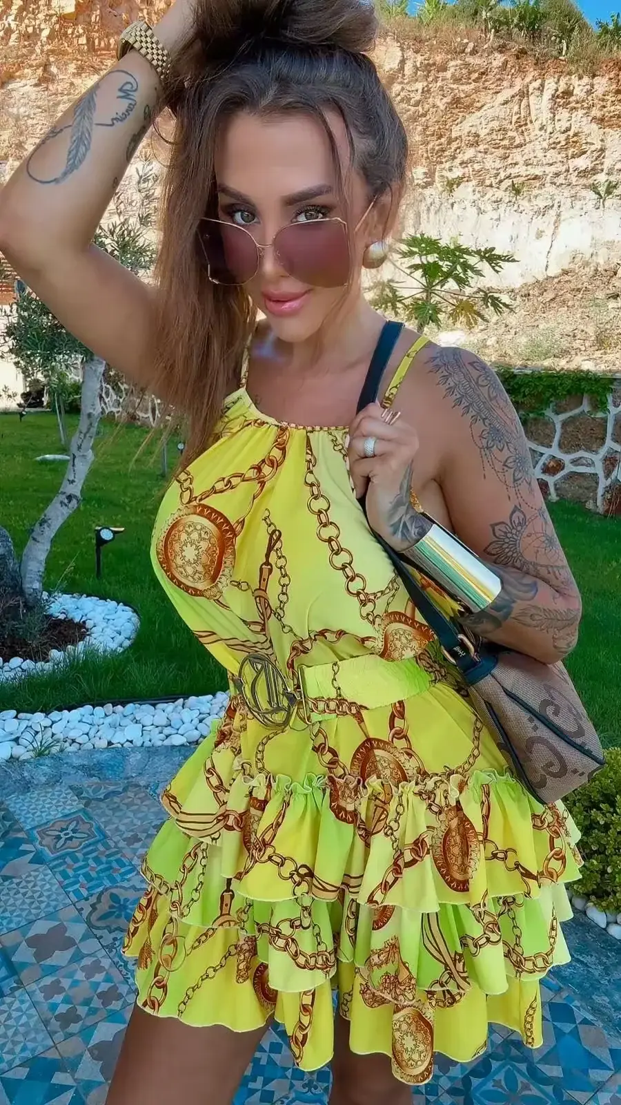 Sukienka Lola Bianka letnia żółta – miniatura 12 z 12