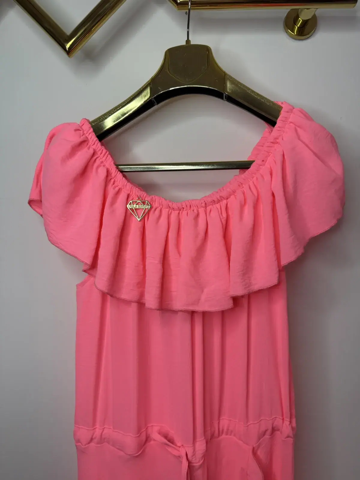 Sukienka Lola Bianka hiszpanka maxi koral SALE – miniatura 7 z 10