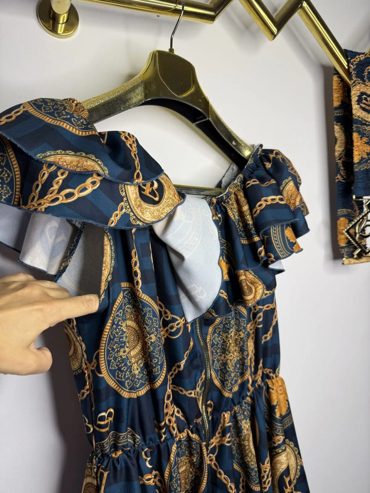 Sukienka Lola Bianka elegancka z paskiem hiszpanka – miniatura 11 z 14