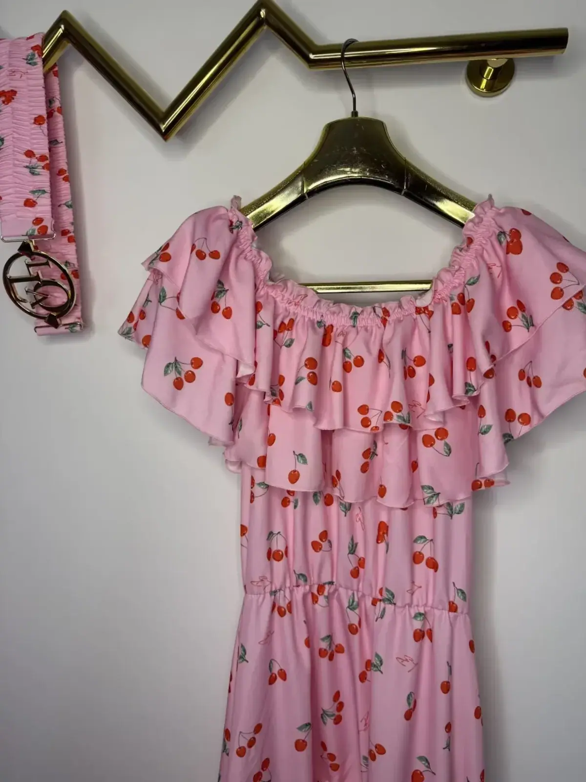 Sukienka Lola Bianka hiszpanka letnia różowa – miniatura 8 z 12