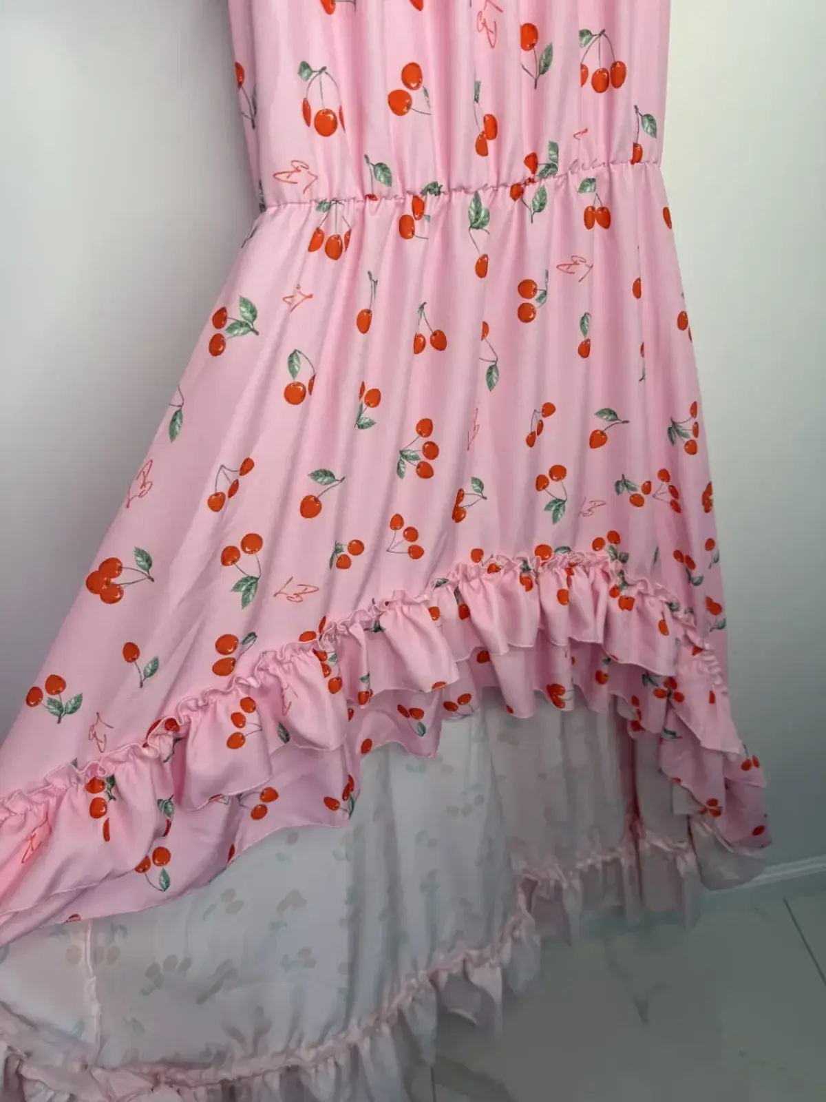 Sukienka Lola Bianka hiszpanka letnia różowa – miniatura 10 z 12