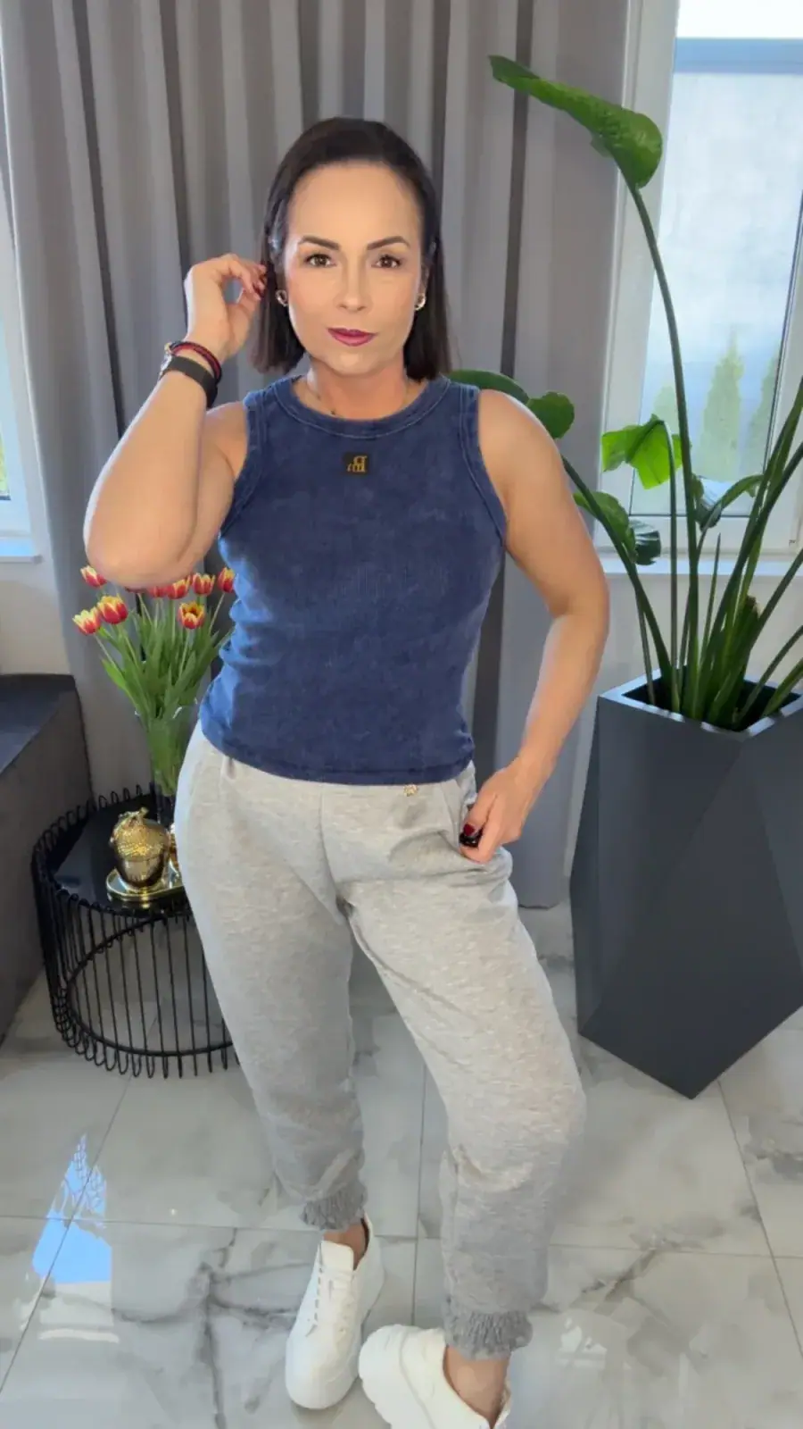 Spodnie dresowe szare Lola Bianka – miniatura 6 z 10