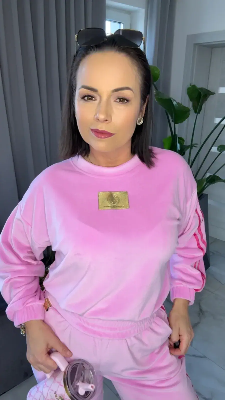 Dres Pink Mania welurowy różowy – miniatura 5 z 11