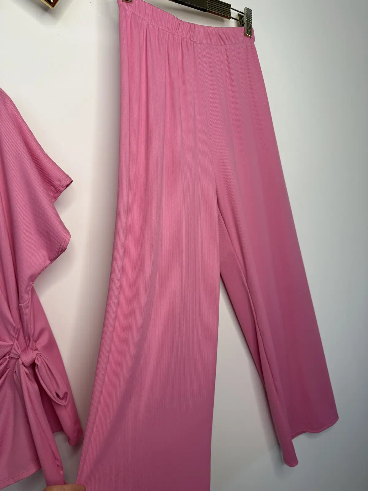 Komplet różowy elegancki dres wygodny – miniatura 10 z 11