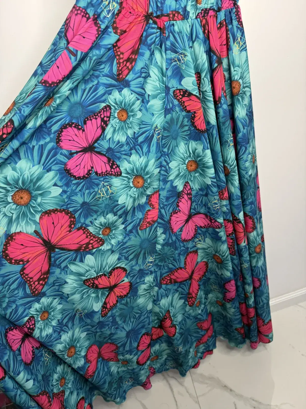 Sukienka Lola Bianka hiszpanka maxi motyle SALE – miniatura 12 z 14
