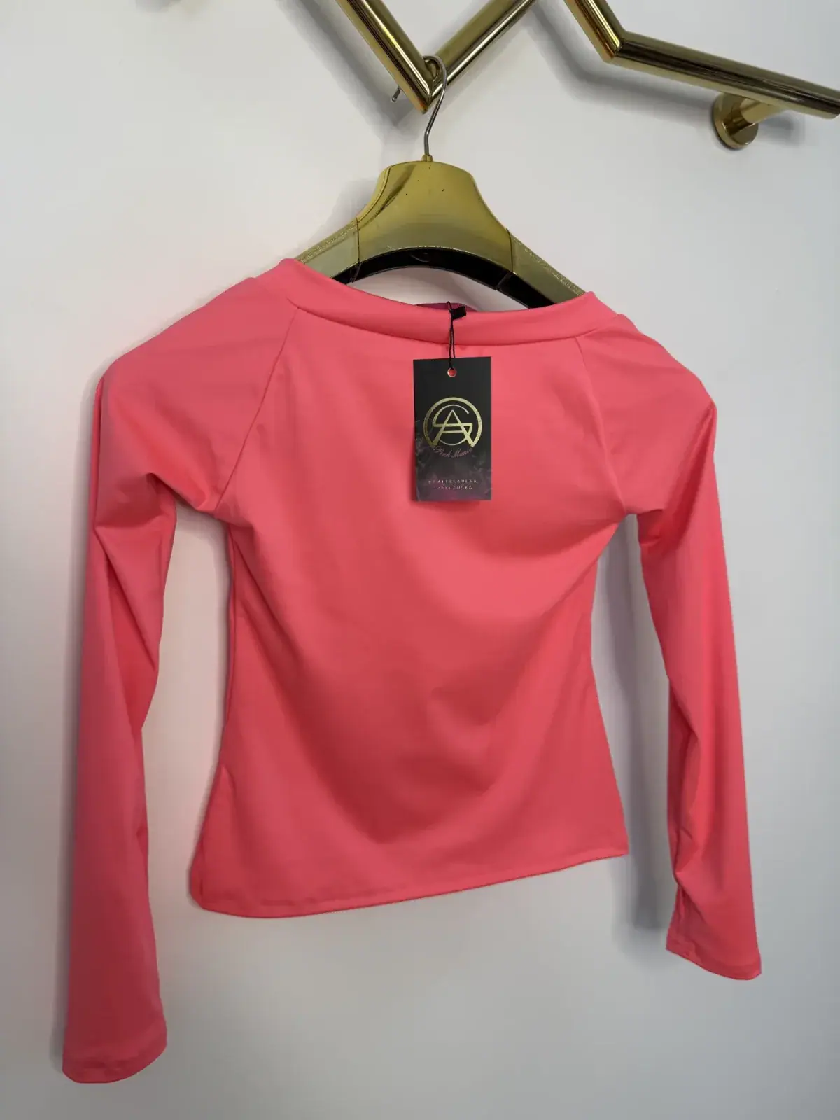 Bluzka Pink Mania hiszpanka neon koral – miniatura 4 z 7