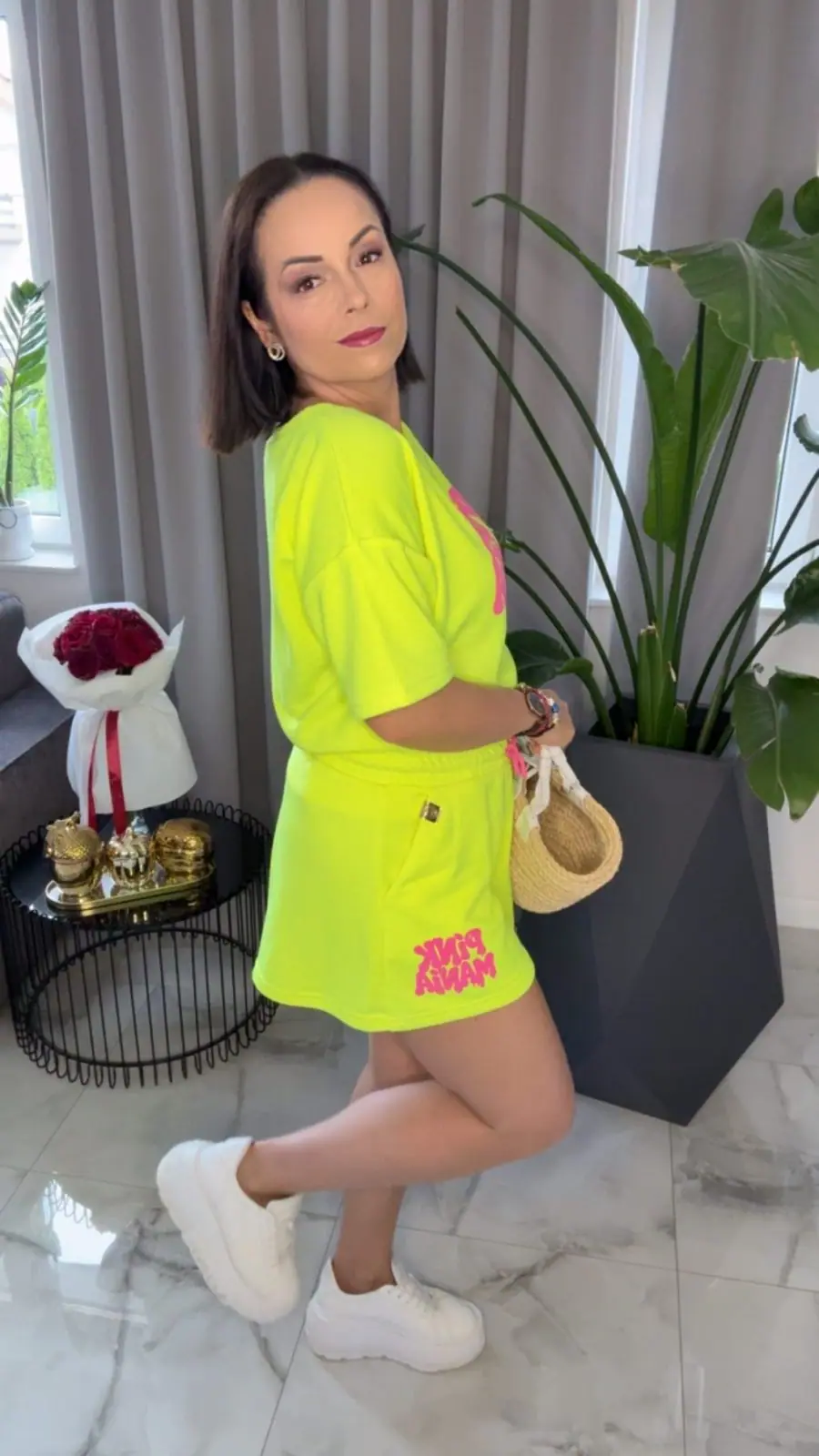 Komplet letni neonowy Pink Mania Lola Bianka – miniatura 3 z 11