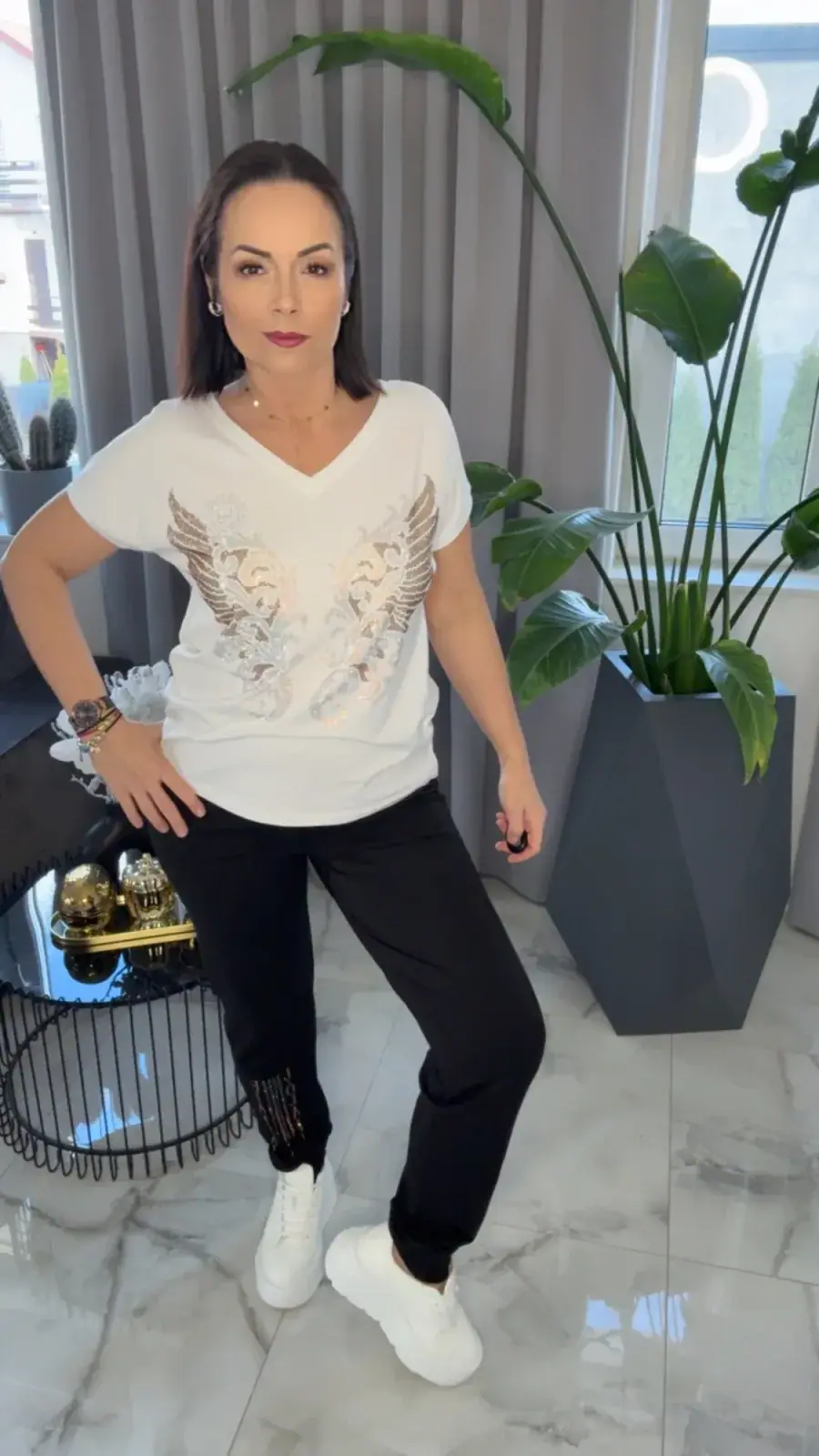 Bluzka Lola Bianka tshirt biały – miniatura 5 z 11