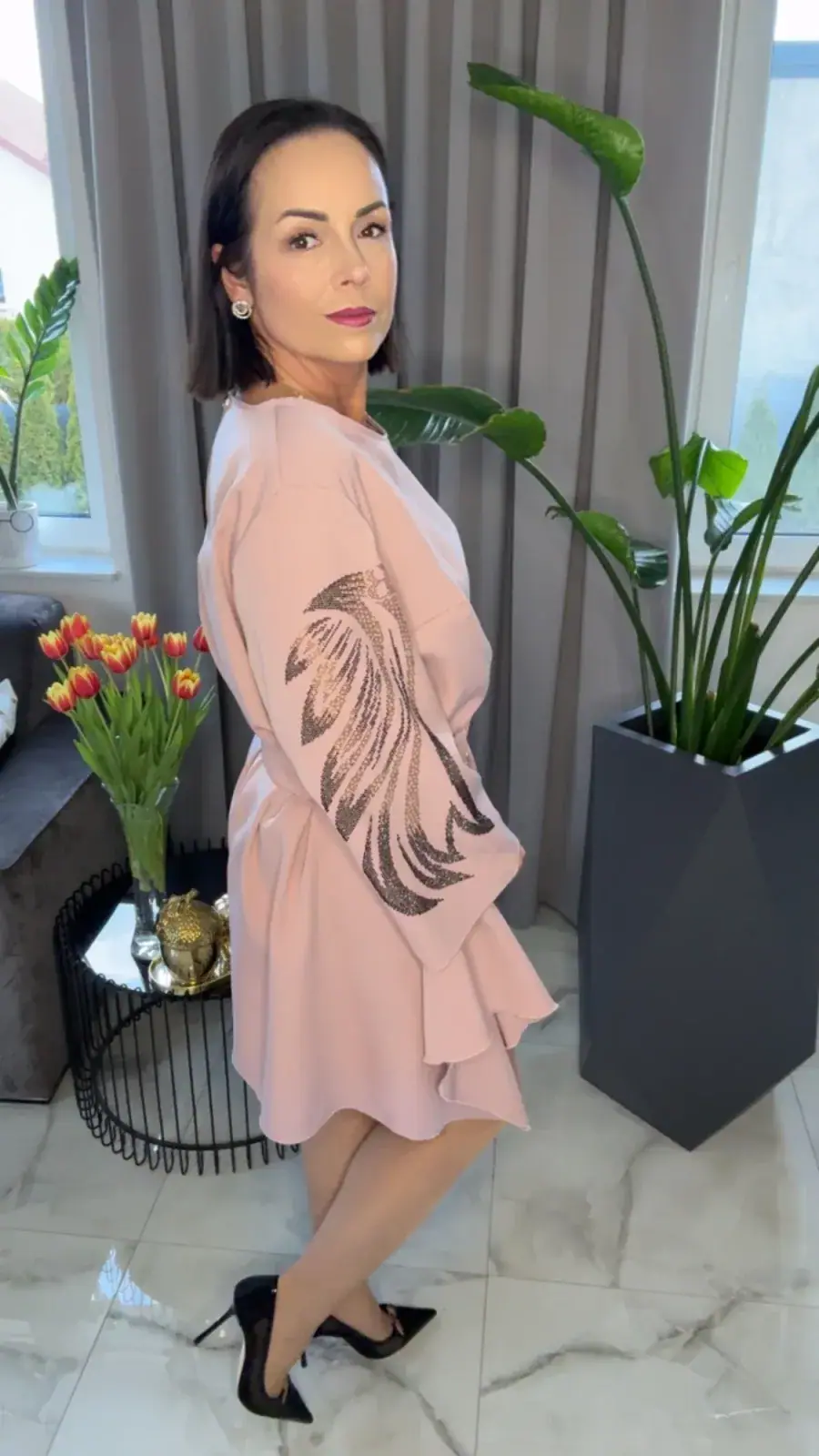 Sukienka Lola Bianka elegancka wizytowa – miniatura 4 z 12