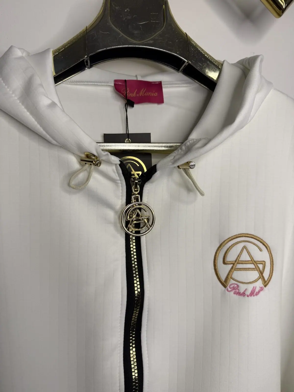 Bluza Pink Mania biała rozpinana – miniatura 9 z 12