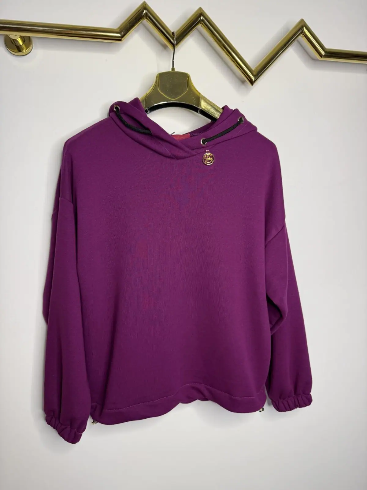 Bluza Pink Mania fioletowa z kapturem – miniatura 9 z 14