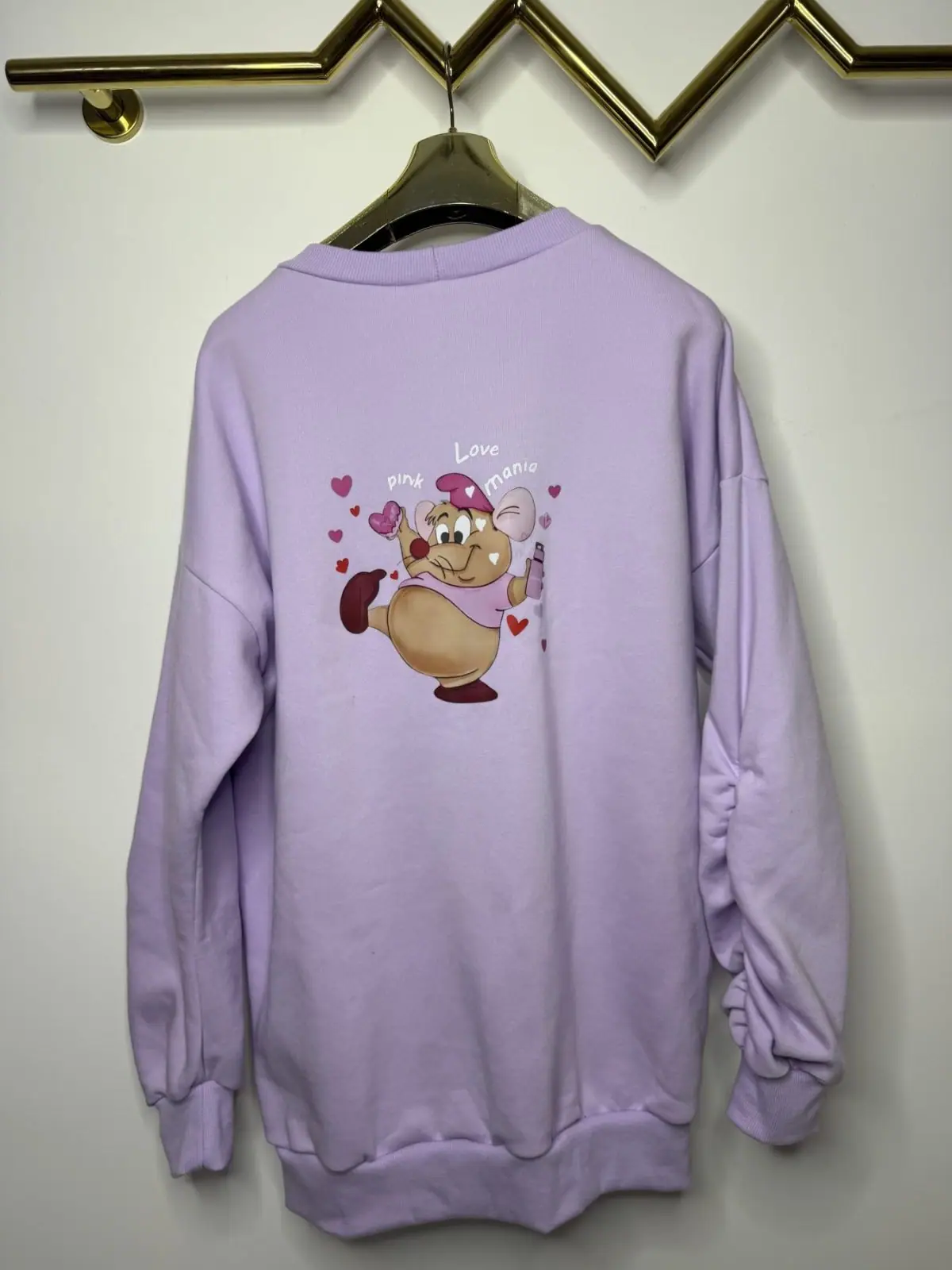 Bluza Pink Mania fioletowa długa cieplutka – miniatura 7 z 9
