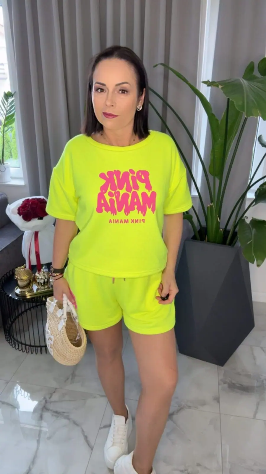 Komplet letni neonowy Pink Mania Lola Bianka – miniatura 5 z 11