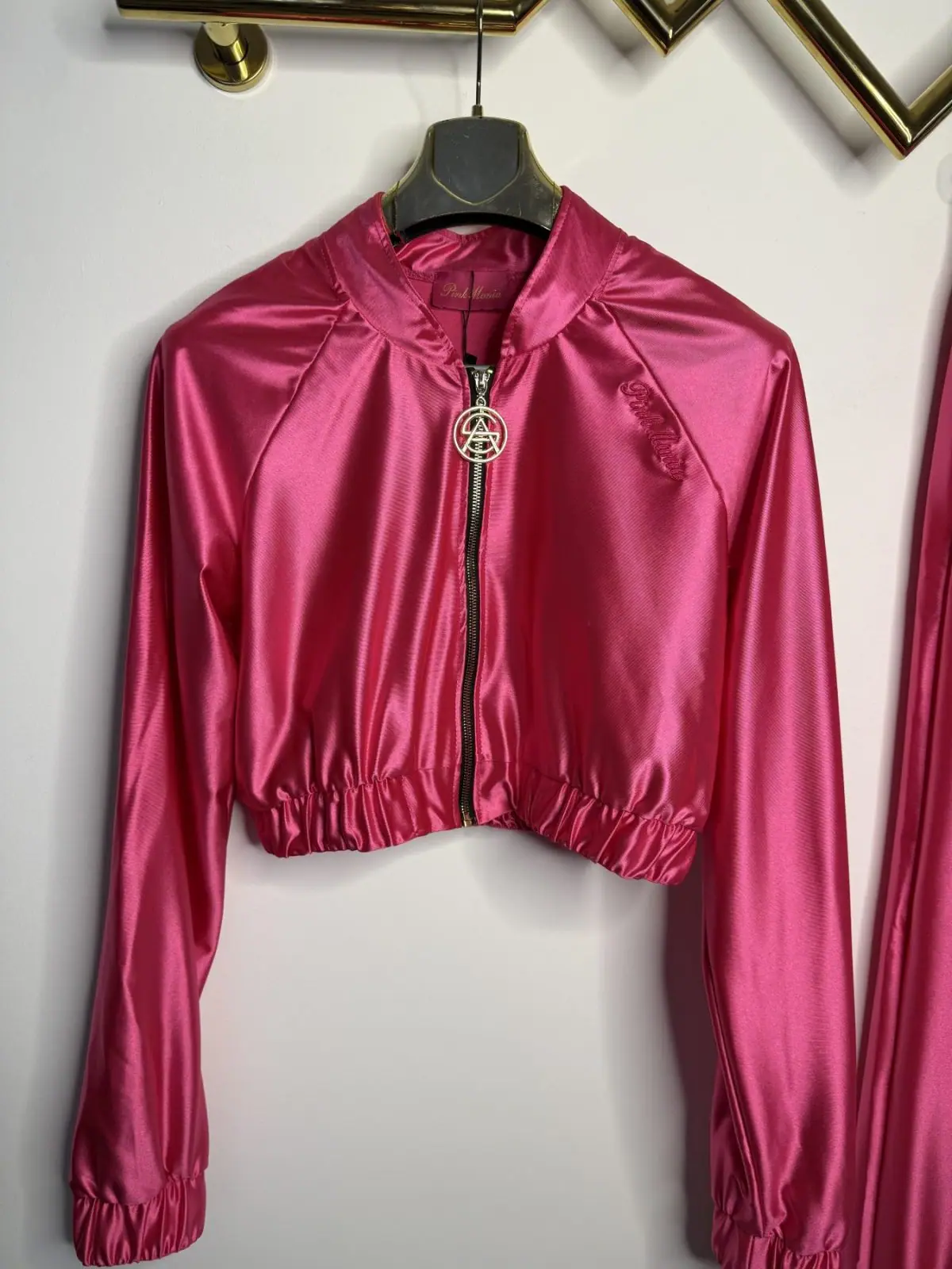 Dres różowy Lola Bianka Pink Mania satynowy – miniatura 10 z 14