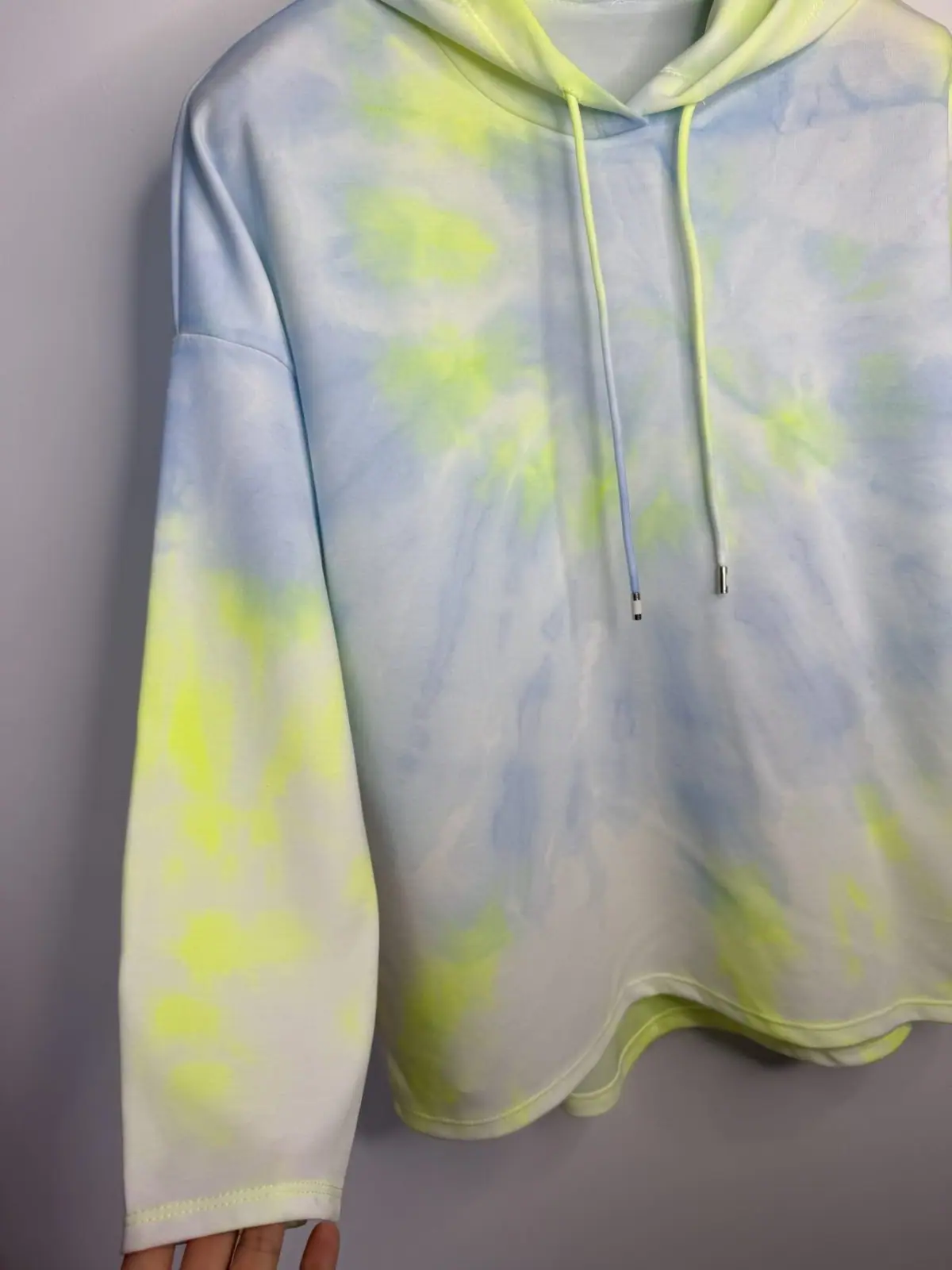 Bluza z kapturem fluo neon – miniatura 7 z 9