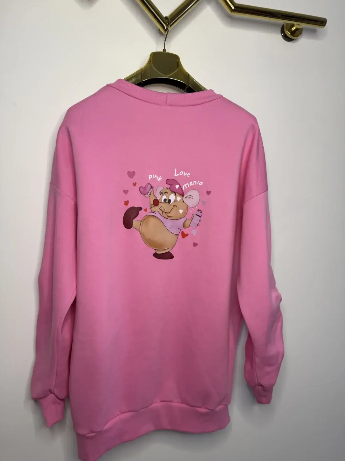 Bluza Pink Mania różowa cieplutka długa – miniatura 11 z 11