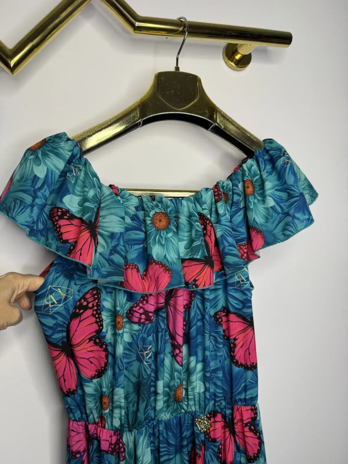 Sukienka Lola Bianka hiszpanka maxi motyle SALE – miniatura 11 z 14