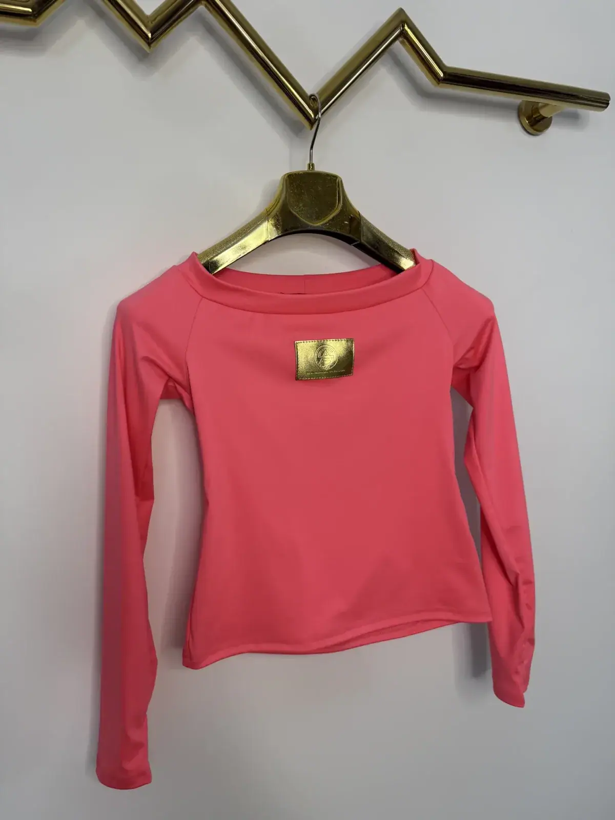 Bluzka Pink Mania hiszpanka neon koral – miniatura 3 z 7