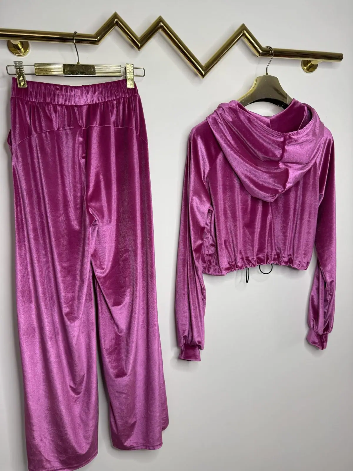Dres Pink Mania welurowy różowy – miniatura 9 z 12