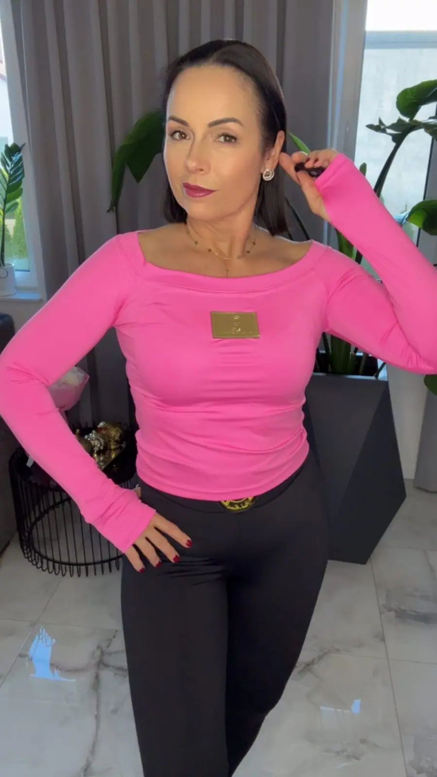 Bluzka Pink Mania neon róż – miniatura 4 z 8