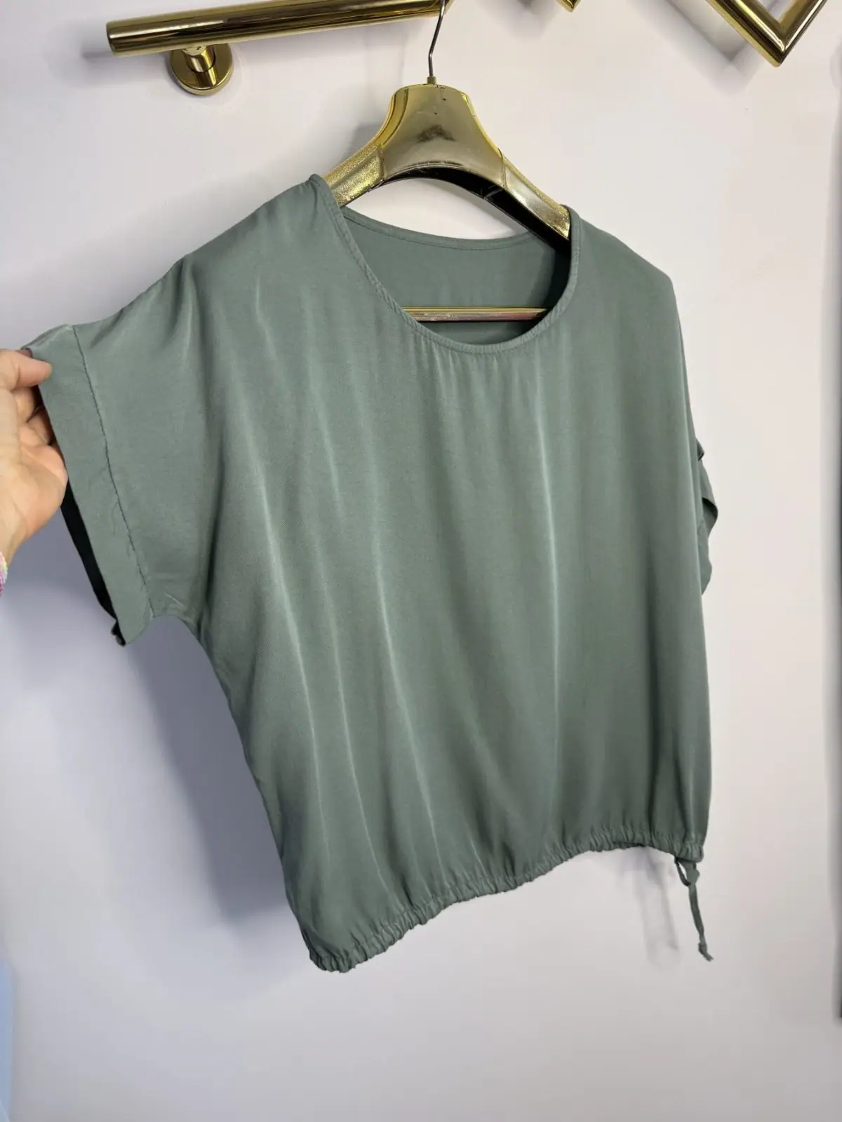 Komplet khaki cieniutki wygodny dresik – miniatura 12 z 12