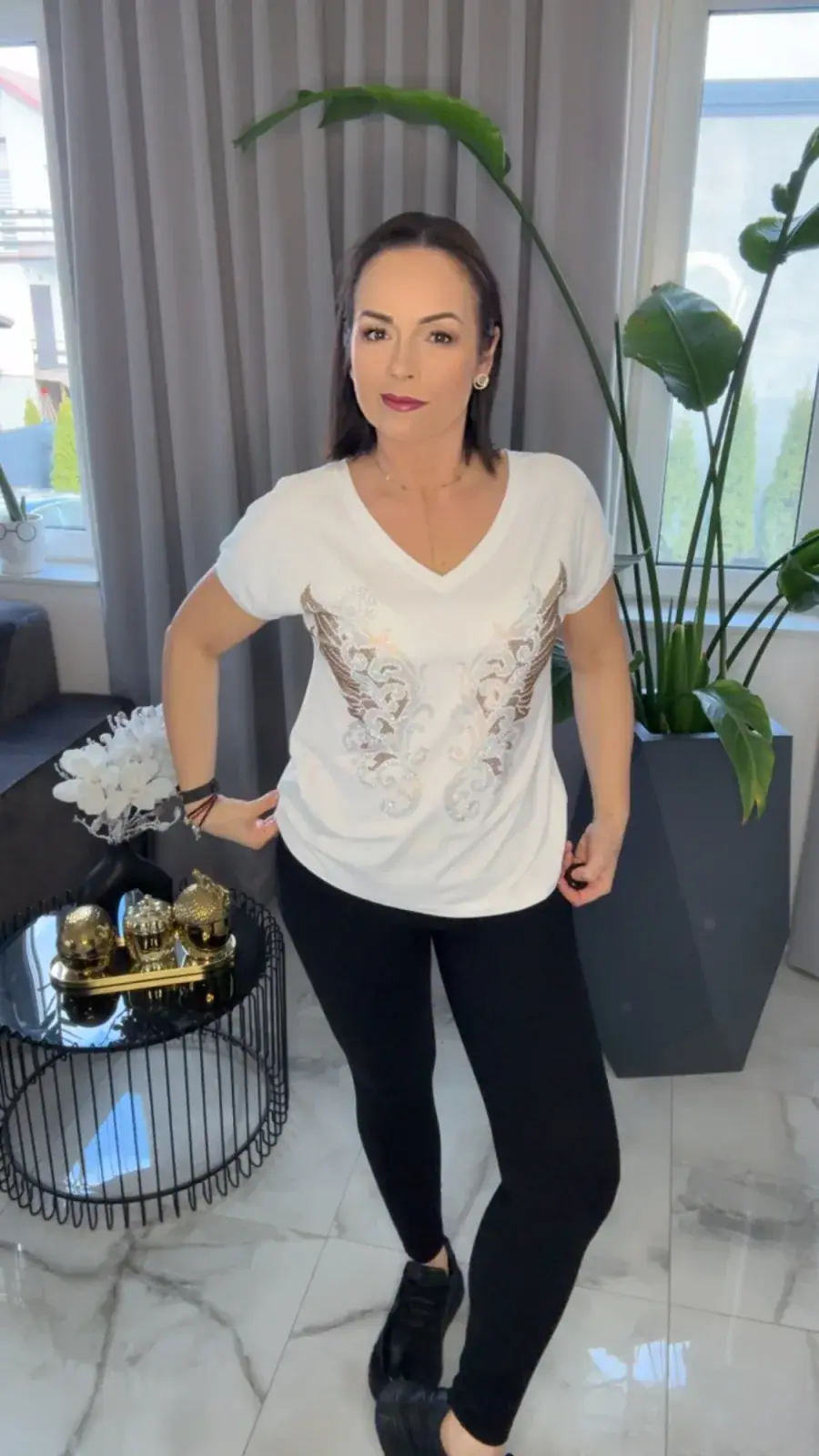 Bluzka Lola Bianka tshirt biały – miniatura 6 z 11