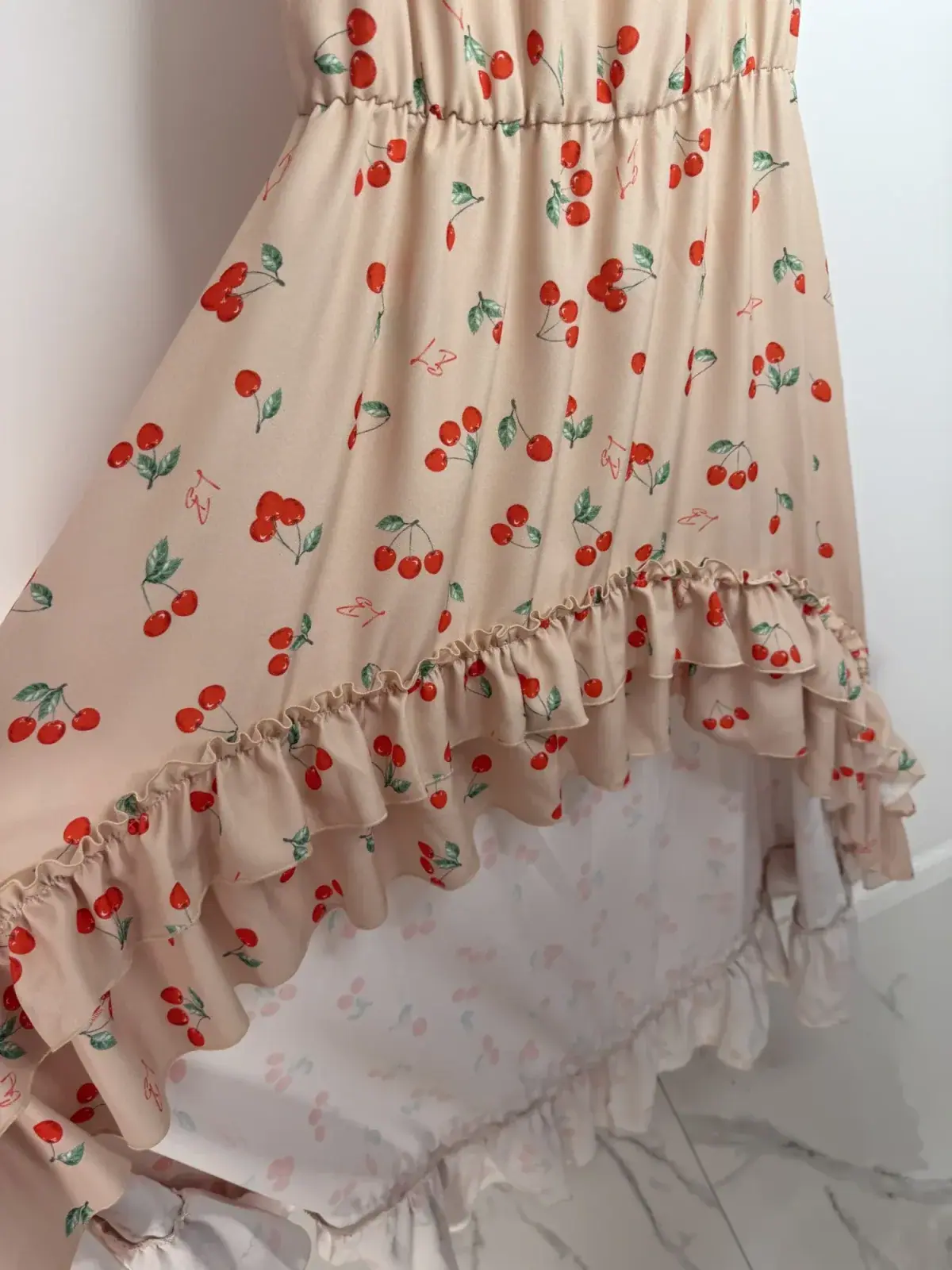 Sukienka Lola Bianka hiszpanka beżowa – miniatura 9 z 15
