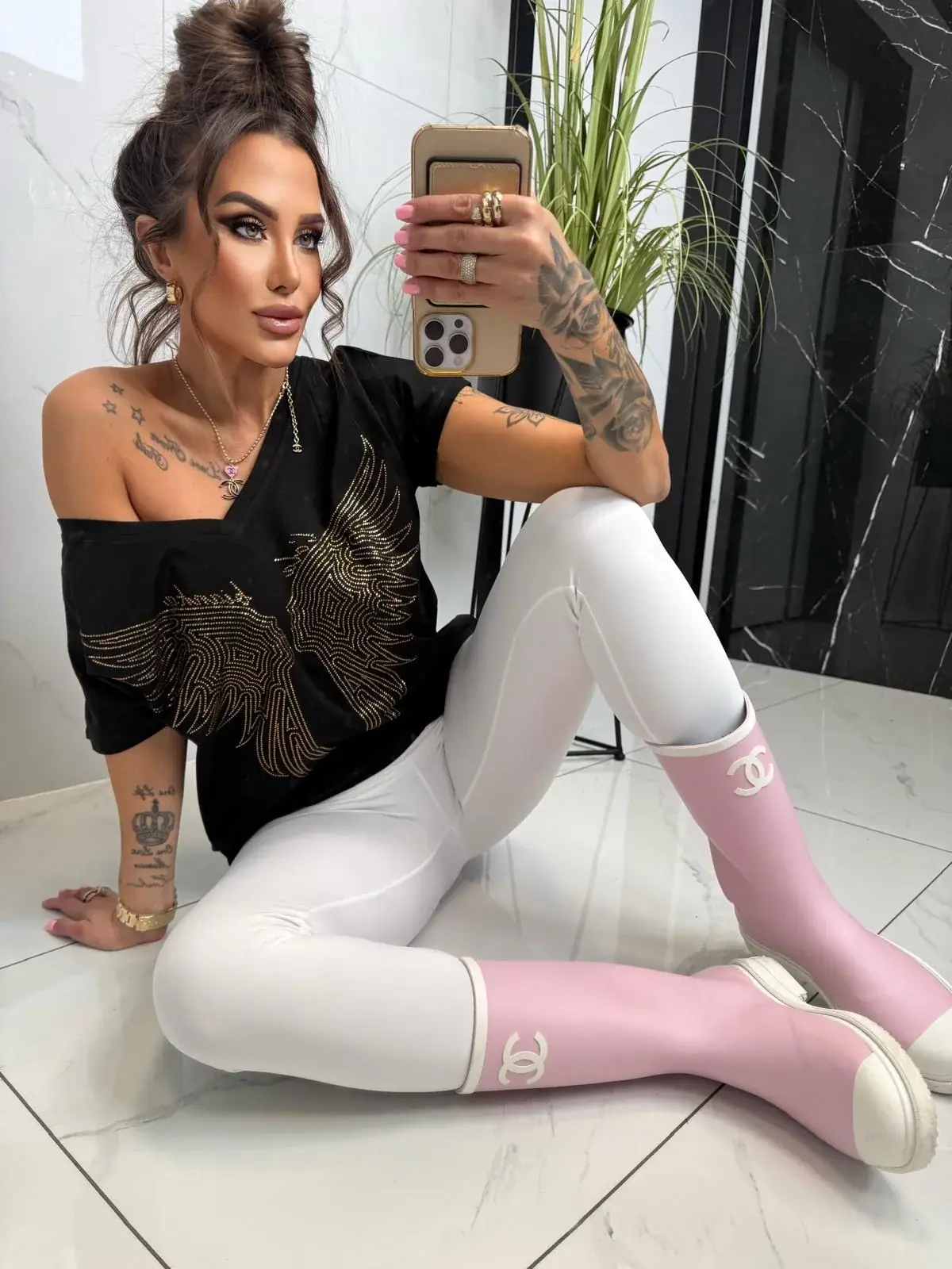 Bluzka Lola Bianka shirt czarny – miniatura 9 z 9