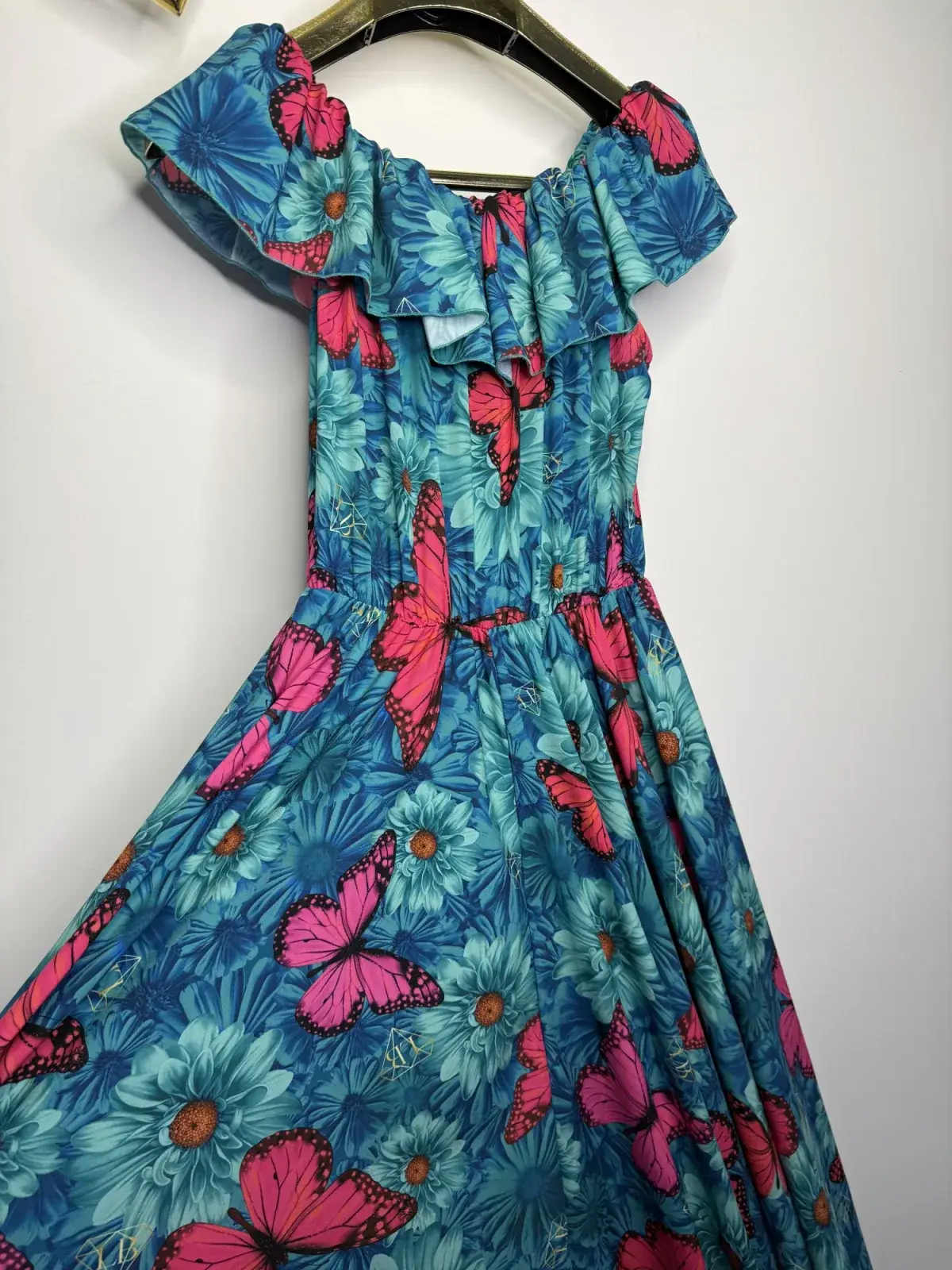 Sukienka Lola Bianka hiszpanka maxi motyle SALE – miniatura 14 z 14