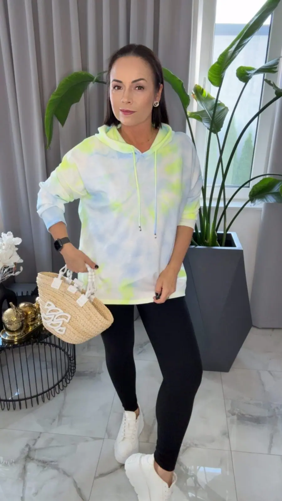 Bluza z kapturem fluo neon – miniatura 3 z 9