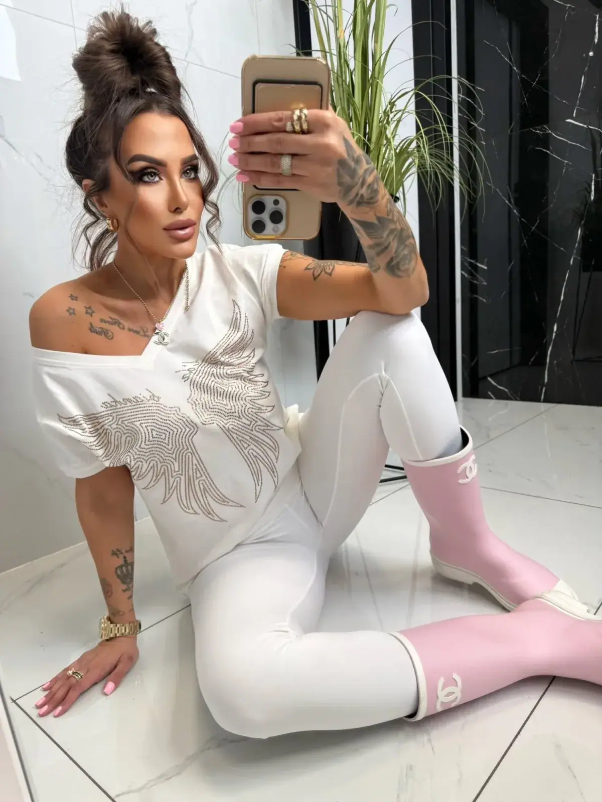 Bluzka Lola Bianka tshirt biały – miniatura 11 z 11