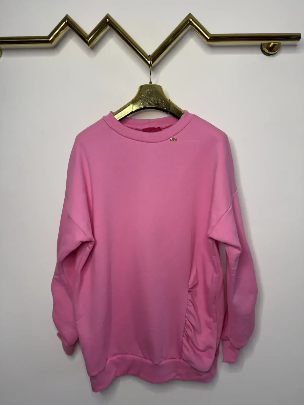 Bluza Pink Mania różowa cieplutka długa – miniatura 7 z 11