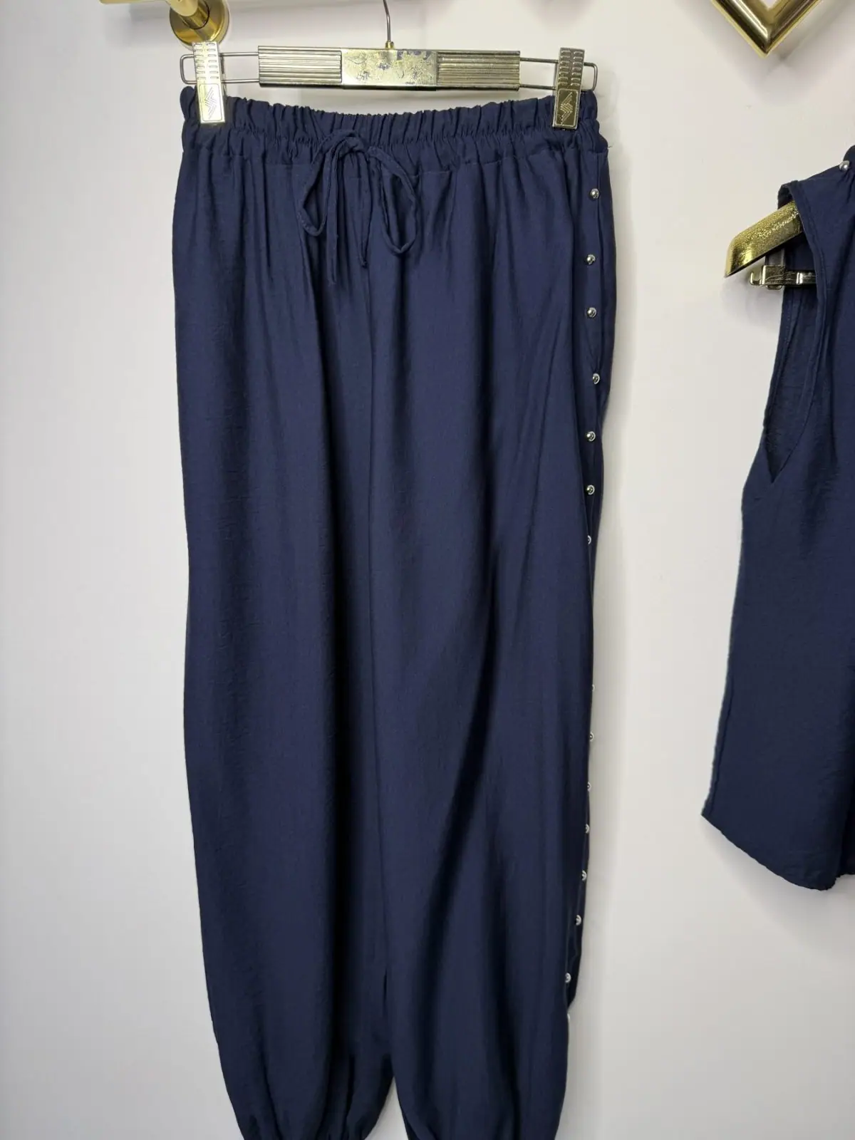 Komplet granatowy dres elegancki wygodny – miniatura 9 z 11