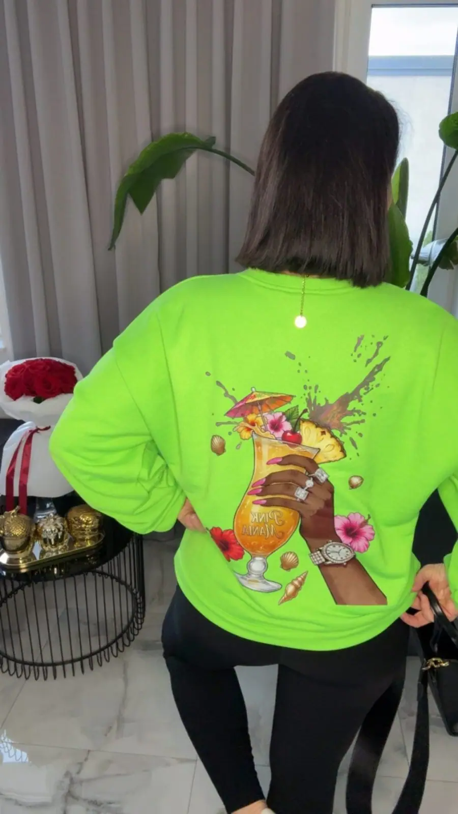 Bluza Pink Mania neon zieleń – miniatura 3 z 10