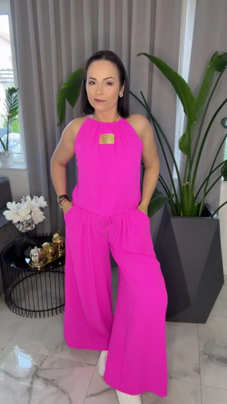Kombinezon letni długi różowy Pink Mania Lola Bianka – miniatura 8 z 13