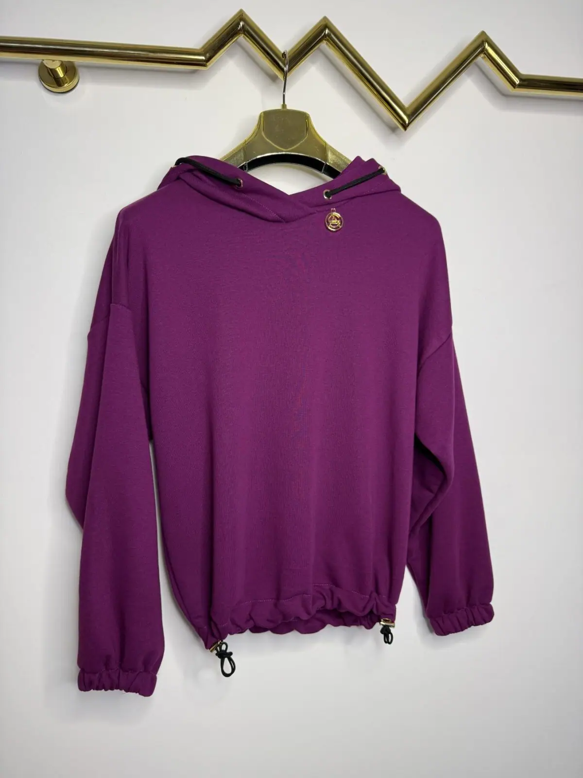 Bluza Pink Mania fioletowa z kapturem – miniatura 13 z 14