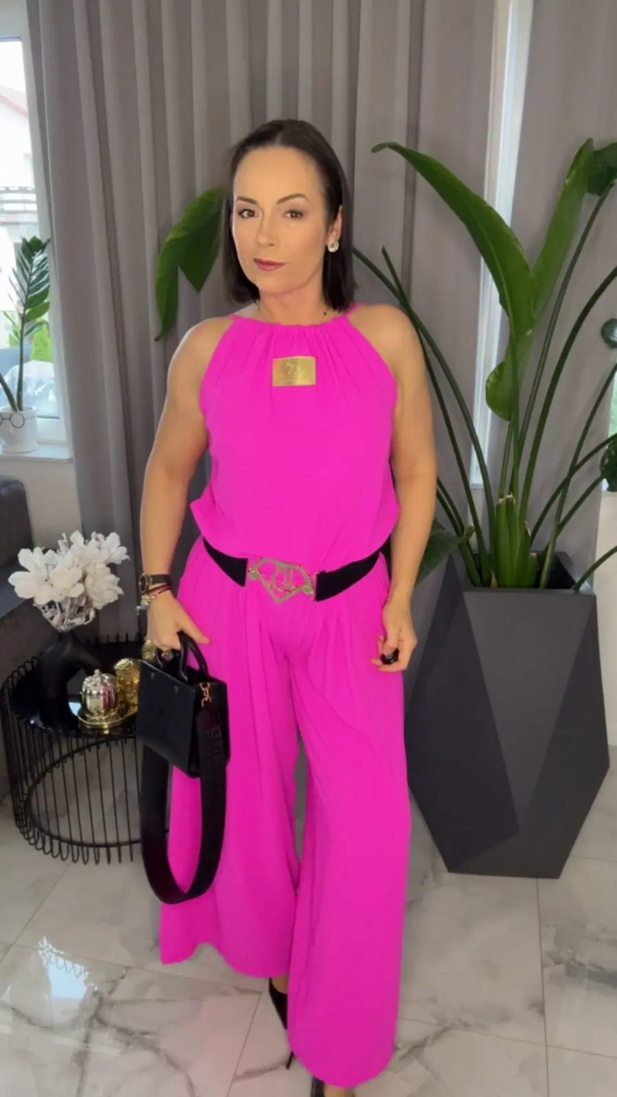 Kombinezon letni długi różowy Pink Mania Lola Bianka – miniatura 5 z 13