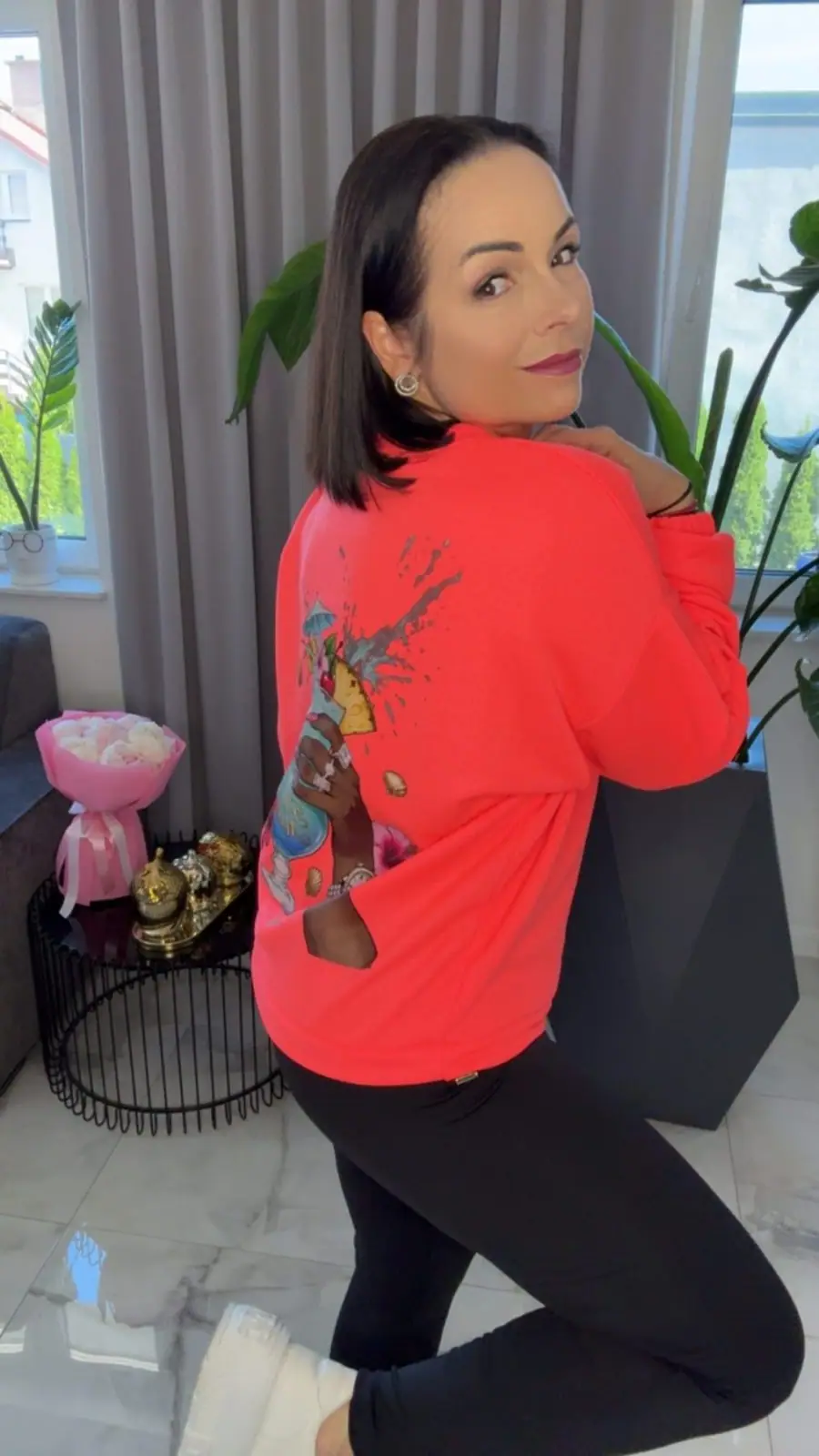 Bluza Pink Mania neon pomarańcz – miniatura 5 z 15