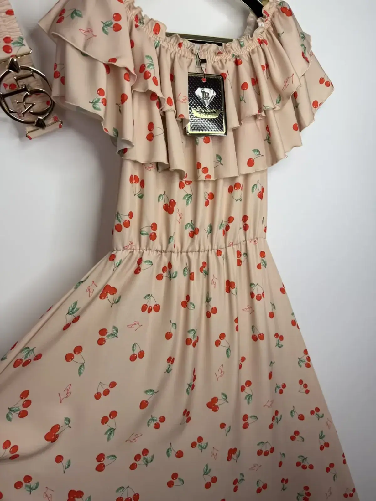 Sukienka Lola Bianka hiszpanka beżowa – miniatura 14 z 15