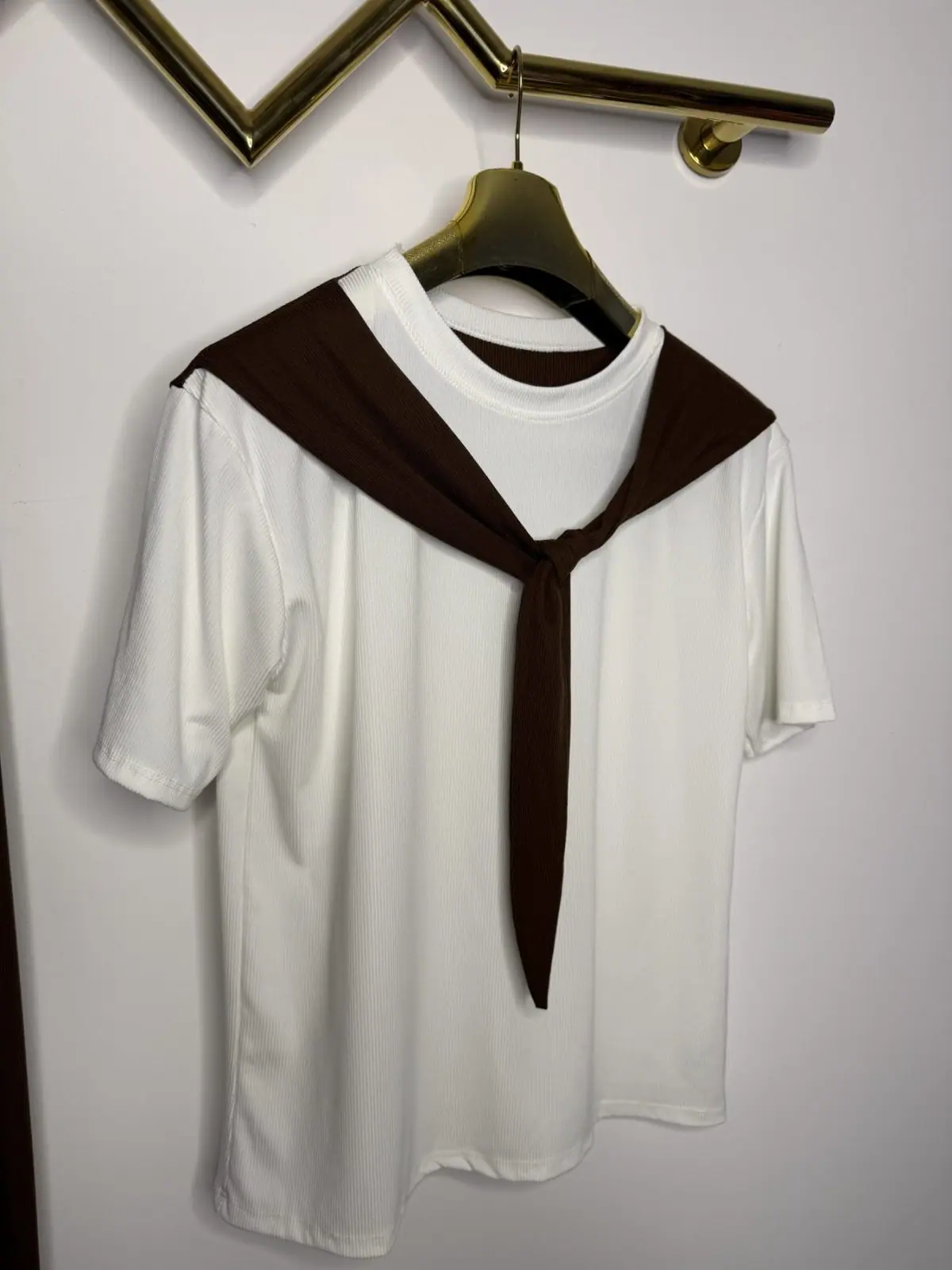 Dres brązowy elegancki komplet wygodny – miniatura 10 z 12